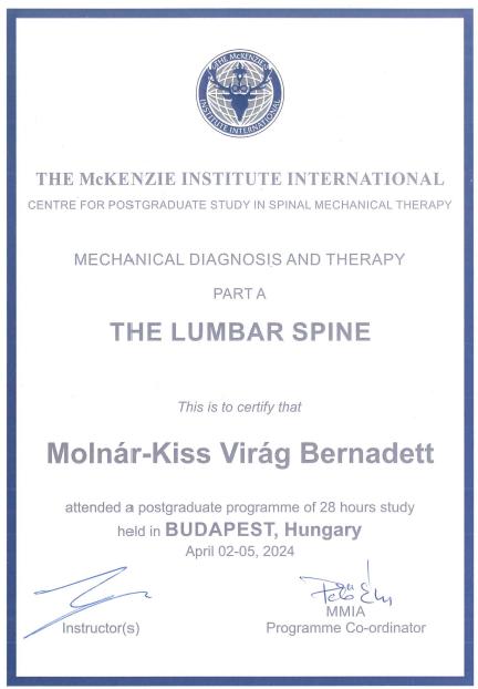 McKenzie Oklevél 2